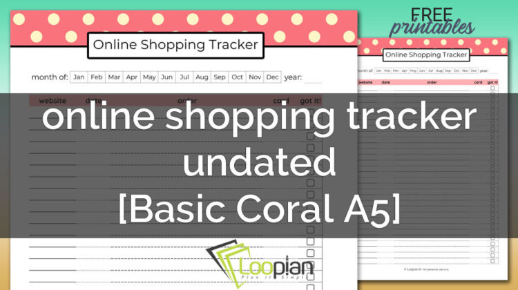 online shopping tracker Basic 2019